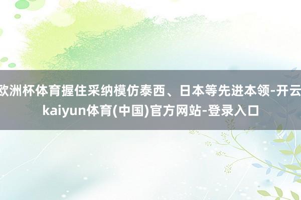 欧洲杯体育握住采纳模仿泰西、日本等先进本领-开云·kaiyun体育(中国)官方网站-登录入口